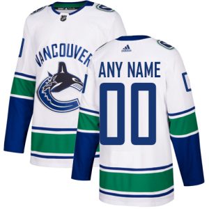 NHL Vancouver Canucks Trikot Benutzerdefinierte Auswärts Weiß Authentic